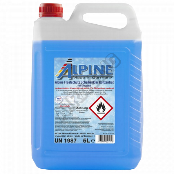 Nemrznoucí kapalina do ostřikovačů 5L Alpine -50°C