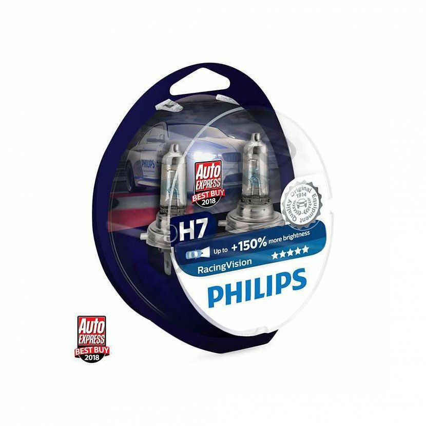 Žárovka Autolamp Philips H7 12V 55W PX26d Racing Vision - o 150