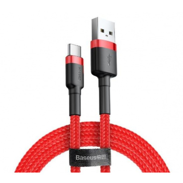 Kábel USB na USB-C Baseus Cafule 1,5A 1m červený