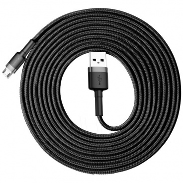 Kábel USB to micro USB Cafule 2.0A 3m black&gray Baseus