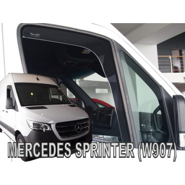 Větrné clony,  ofuky oken (deflektory, plexi), Mercedes Sprinter III W907 2018+ 2. dveř. dlouhé