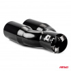 Sportovní nerez koncovka dual 2x63 mm černá