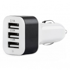 Zástrčka do zapalovače 3x USB výstup 2,1A 2,0A 1,0A 12/24V