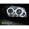 BMW E87/E81 2004-11 PŘEDNÍ ČÍRÁ SVĚTLA ANGEL EYES CCFL CHROME