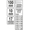 Měrka na spáry 100 x 10 mm 17 ks
