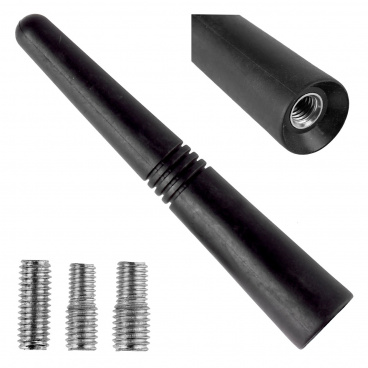 Anténa automobilová stožár antény 9 cm se 3 adaptéry 5/6/7mm 