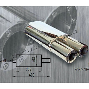 Sportovní výfuk nerez WM sport R12 dual