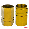 Hliníkové krytky ventilů žluté 4 ks AMIO-03633