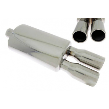 Koncový tlumič TurboWorks 2x76mm vstup 63,5mm