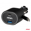 Rychlá autoadaptér s navíjecím kabelem 85W PD30W PD20W + QC3.0 USB-A USB-C 