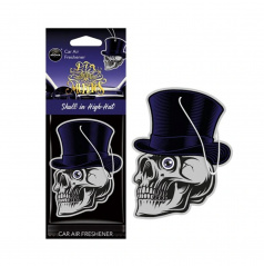 Osviežovač vzduchu AROMA CAR MUERTOS Skull in Hat Black Oud