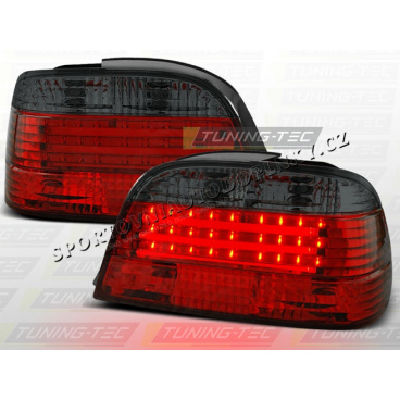 BMW E38 1994-01 ZADNÍ LED LAMPY RED SMOKE