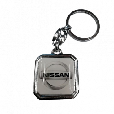 Klíčenka NISSAN hranatá bílá