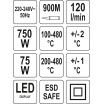 Pájecí stanice 2v1 s LED displejem 750W/75W