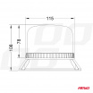 Výstražná blikající majáková lampa 60 LED W22M 12V 24V 
