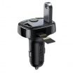 FM vysílač do auta BASEUS 2x USB, Bluetooth - černý